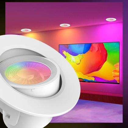 Imagem de Spot Redondo Smart Led 5w Wi-fi Rgb Alexa Google Smart Life SA-LP9505RC-03