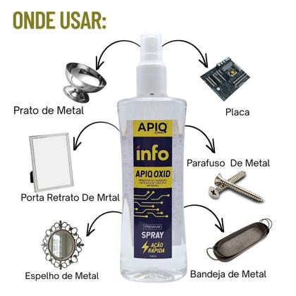 Imagem de Spray Anti Oxidante Para Placas Oxidadas Solução Rápida e Eficaz Kit 2 Unidades
