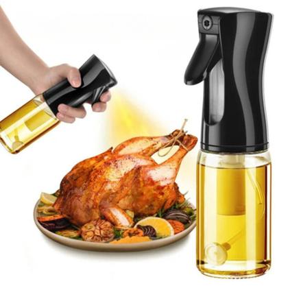 Imagem de Spray Borrifador Pulverizador de Óleo Azeite e Vinagre Vidro 200ml Cozinha Temperar Salada Churrasco