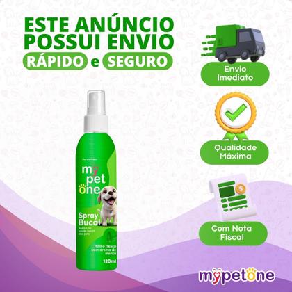 Imagem de Spray Bucal Menta para Cães e Gatos Mypetone - 120mL