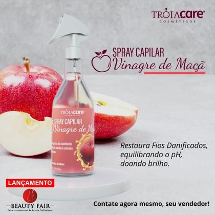 Imagem de Spray Capilar Maça Brilho Intenso 300Ml Lançamento Troia