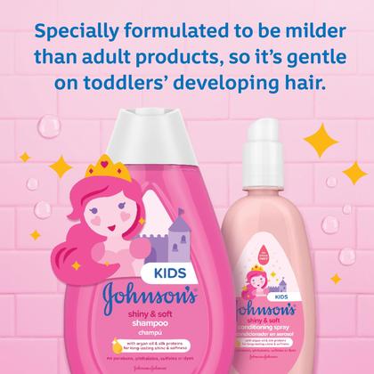 Imagem de Spray Condicionador Johnson's Baby Shiny & Soft - 300ml