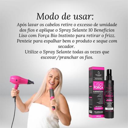 Imagem de Spray Condicionador Sel 10 Bef Liso Forca 130 Ml BioInstinto
