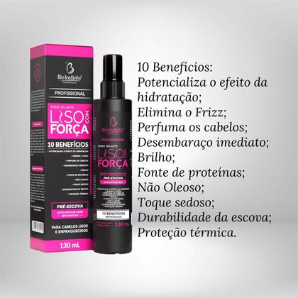 Imagem de Spray Condicionador Sel 10 Bef Liso Forca 130 Ml BioInstinto