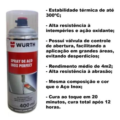 Imagem de Spray de aço inox perfect 400ml - wurth