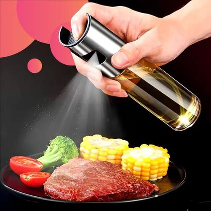 Imagem de Spray de Azeite e Temperos 100ml Vidro Transparente e Controle Saudável