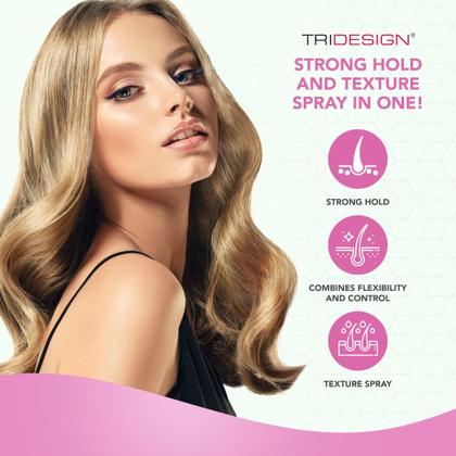 Imagem de Spray de Cabelo Tridesign Aerogel - 310ml - Fixação Flexível e Não Tóxico
