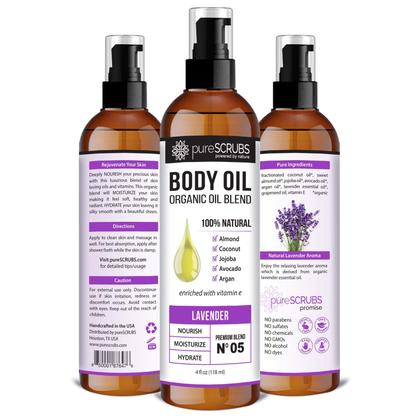 Imagem de Spray de óleo corporal PureScrubs Ultra Hidratante Lavanda 120mL