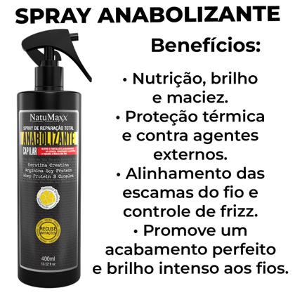 Imagem de Spray de Reparação Fortificante Anabolizante Capilar Natumaxx 400ml