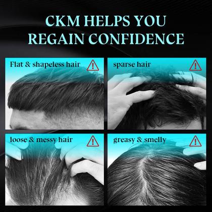 Imagem de Spray de sal marinho CKM para homens, proteção UV, texturização, 200 ml