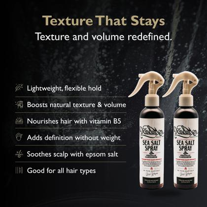 Imagem de Spray de sal marinho DandyMen Lightweight Texture Volume, pacote com 2 unidades