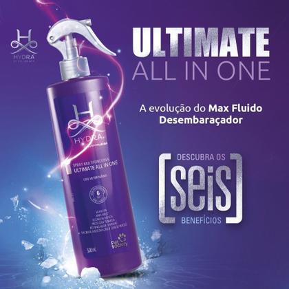 Imagem de Spray Desembaraçador 6 em 1 Hydra Groomers 500mL para Cães e Gatos  Leavein, Anti Frizz e Protetor Térmico
