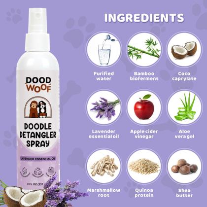 Imagem de Spray desembaraçador para cães DOOD WOOF Doodle 240mL Natural