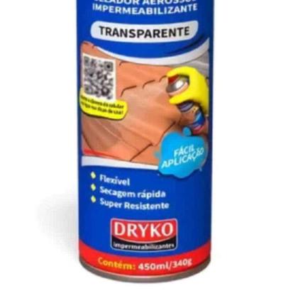 Imagem de Spray Emborrachado Impermeabilizante Transparente 400 ml DRYKO