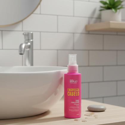 Imagem de Spray Engrossa Cabelo Ilike 100ml Finalizador Capilar Volume Fortalecimento Anti Queda