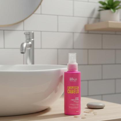 Imagem de Spray Engrossa Cabelo Ilike 100ml Finalizador Capilar Volume Fortalecimento Anti Queda