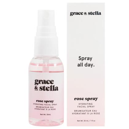 Imagem de Spray facial Grace & Stella, premiado com água de rosas, 30 ml