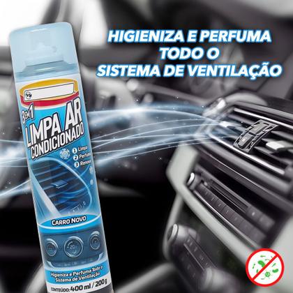 Imagem de Spray Limpador Ar Condicionado Hilux 1998 1999 2000 2001 Renovador Sistema Ventilação