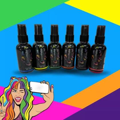Imagem de Spray Neon Para Cabelos Colormake Carnaval E Festas 50ml