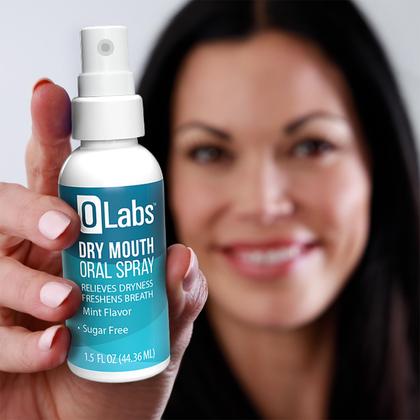 Imagem de Spray para boca seca Olabs, sabor menta, 45 ml, 2 pacotes, sem açúcar