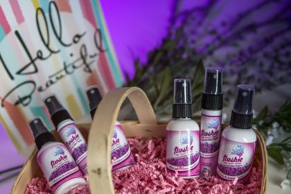 Imagem de Spray pré-higiênico Flushie Travel Size 60 ml, pacote com 4 unidades de lavanda