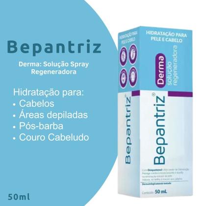 Imagem de Spray Regenerador Hidratação para Tatuagem Pele e Cabelo 50ml Vitamina B5 Cicatrização Reparação