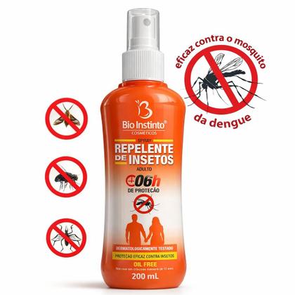 Imagem de Spray Repelente de Insetos Adulto 6h 200mL - Bio Instinto