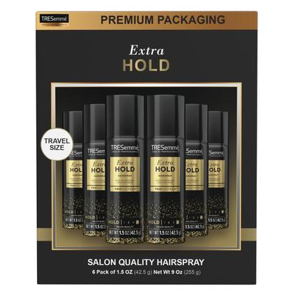 Imagem de Spray TRESemmé TRES Two Extra Hold - 6 Unidades (45ml cada) - Tamanho Viagem
