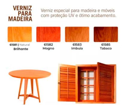 Imagem de Spray Verniz Portas Mdf Para Madeira Colorart 300ml Cores