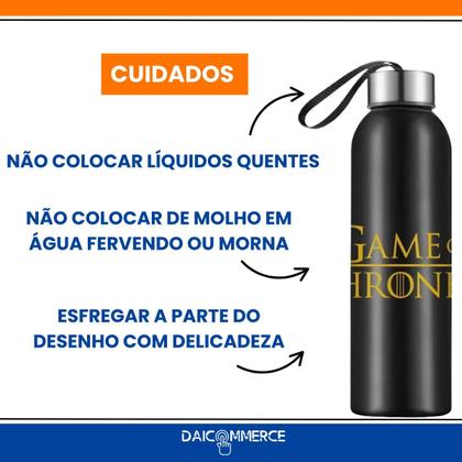 Imagem de Squeeze Personalizado Game of Thrones 800ml Presente Geek Incrível