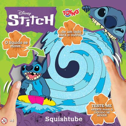 Imagem de Squishtube Stitch Brinquedo Sensorial Squish De Apertar Azul