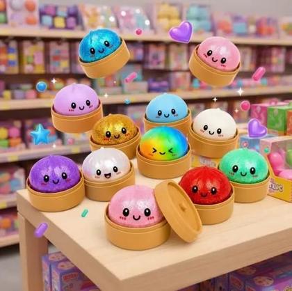 Imagem de Squishy Dumplings Pãozinho Bolinho Chines Bao Apertar Generic