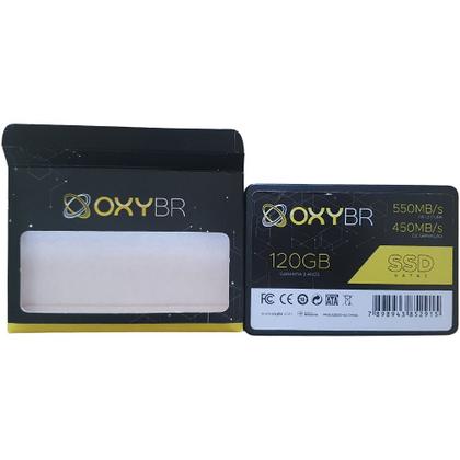Imagem de SSD 120GB OxyBR, SATA, 550 MB/s de Leitura, e 450 MB/s de Gravação