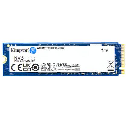 Imagem de SSD 1TB Kingston NV3, M.2 2280, NVMe PCIe 4.0 x4, Leitura 6000MB/s, Gravação 4000MB/s - SNV3S/1000G