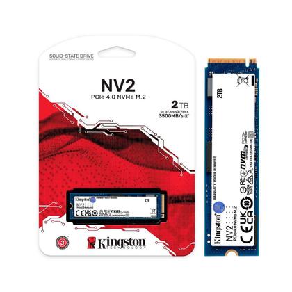 内蔵型SSD Kingston NV2 NVMe SSD 2TB Ssd 2Tb Kingston Nv2, M.2 2280, Nvme Pcie 4.0 X4, Leitura - HD SSD