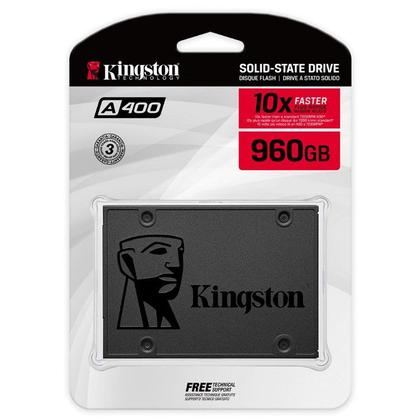 Imagem de SSD 960 GB Kingston A400, SATA, Leitura: 500MB/s e Gravação: 450MB/s - SA400S37/960G