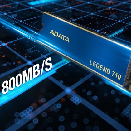 Imagem de SSD ADATA 1TB M.2 Legend 710 NVMe 2280 PCIe Gen3 x4 Azul