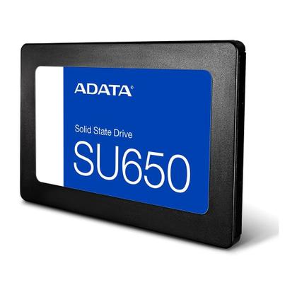 Imagem de SSD Adata SU650, 256GB, SATA III, 2.5", Leitura: 540MB/s, Gravação: 450MB/s, Preto - ASU650SS-256GT-R