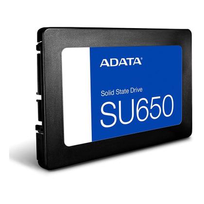 Imagem de SSD Adata SU650, 512GB, SATA III, 2.5", Leitura: 520MB/s, Gravação: 450MB/s, Preto - ASU650SS-512GT-R
