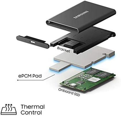 Imagem de SSD Externo Samsung T7 Blue MU-PC2T0H/AM 2tb