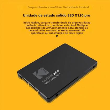 SSD/HDD Kodak X120 Pro 2,5" - 120GB, 128GB, 256GB, 512GB e 1TB Imagem de SSD/HDD Kodak X120 Pro 2,5" - 120GB, 128GB, 256GB, 512GB e 1TB