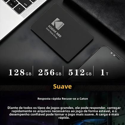 SSD/HDD Kodak X120 Pro 2,5" - 120GB, 128GB, 256GB, 512GB e 1TB Imagem de SSD/HDD Kodak X120 Pro 2,5" - 120GB, 128GB, 256GB, 512GB e 1TB