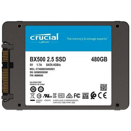 Ssd interno crucial bx500 480gb sata ct480bx500ssd1 - HD SSD