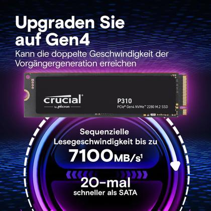 SSD Interno Crucial P310 1TB PCIe Gen4 NVMe M.2 - HD SSD