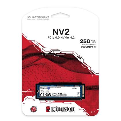 Imagem de Ssd Kingston 250gb M.2 Nv2 Nvme 2280 Pcie Gen 4x4 Nand 3d