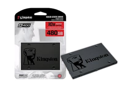 SSD Kingston A400, 480GB, SATA, Leitura 500MB/s, Gravação 450MB/s - SA400S37/480G