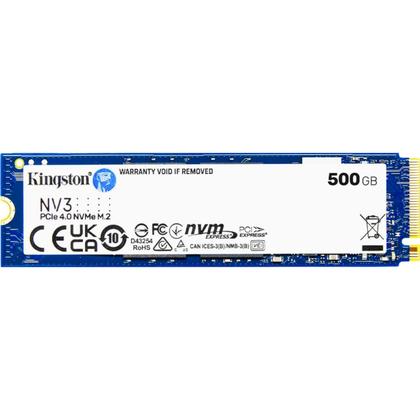 Imagem de SSD Kingston M2 NV3 500GB SNV3S/500G, PCIe 4.0 NVMe M.2, DC 3.3V