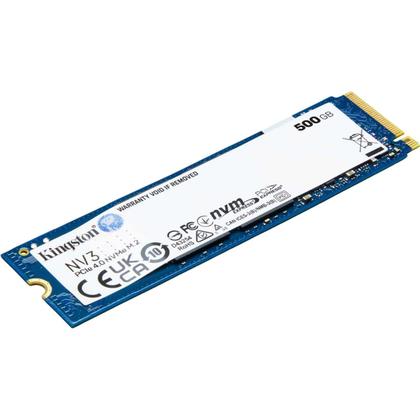 Imagem de SSD Kingston M2 NV3 500GB SNV3S/500G, PCIe 4.0 NVMe M.2, DC 3.3V