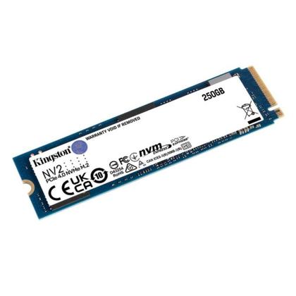 Imagem de Ssd Kingston NV2 250Gb M.2 2280 PCIe 4.0 NVMe Leitura 3000MB/s Gravação 1300MB/s - SNV2S-250G