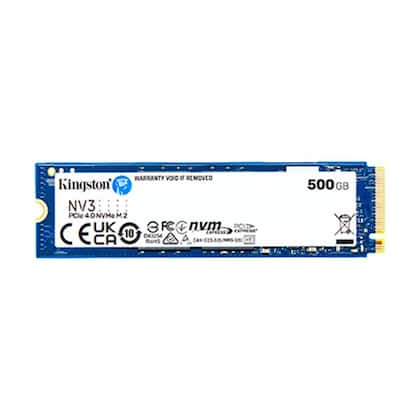 SSD Kingston NV3, 500GB, M.2 2280, PCIe 4.0 x4, NVMe, Leitura: 5000 MB/s, Gravação: 3000 MB/s, Azul -...
